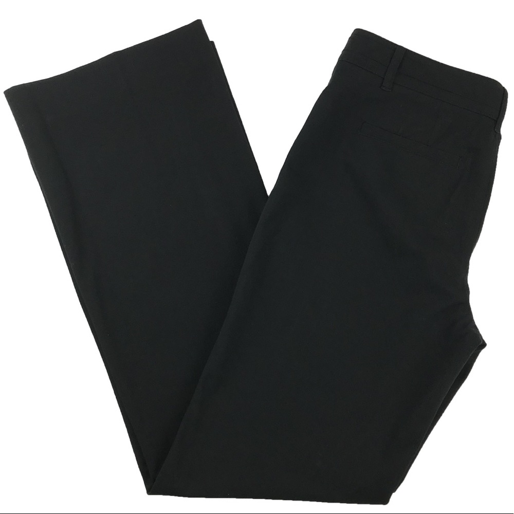 WHBM -Modern Bootcut Stretchy Black Trousers (301)